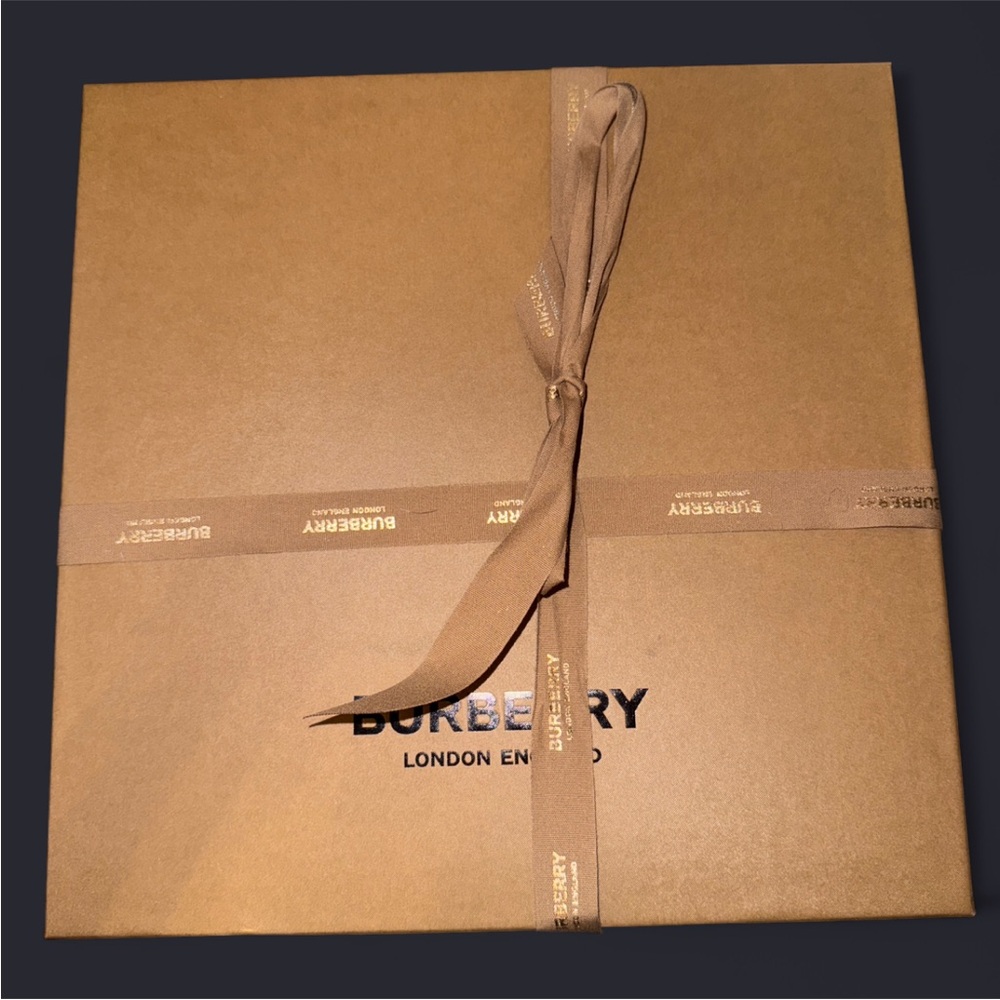 Burberry Tan Gift Box with Ribbon